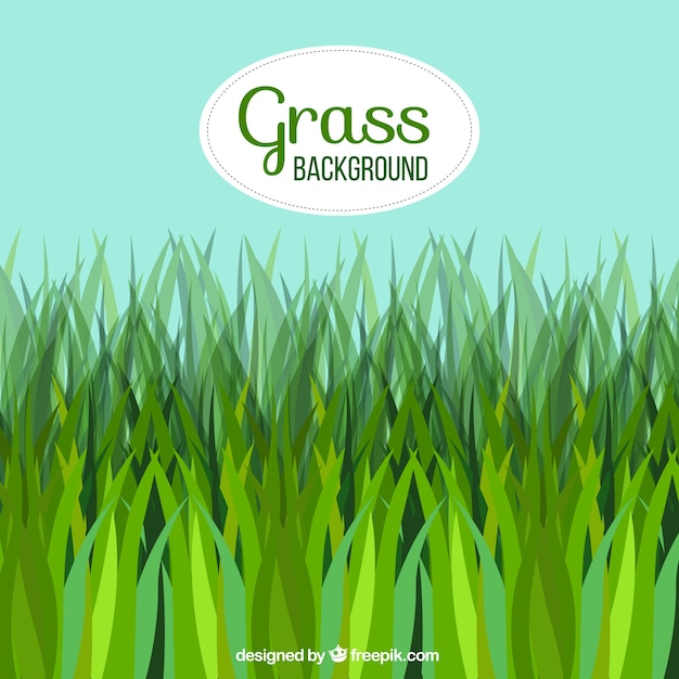 Vecteur gratuit fond naturel avec de l'herbe dans les tons verts