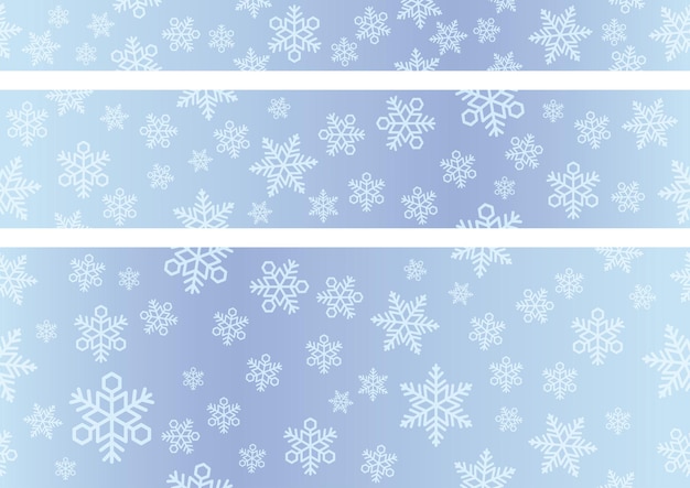 Fond De Neige Vectoriel Serti De Motifs De Flocon De Neige Sans Couture Répétables Horizontalement Et Verticalement