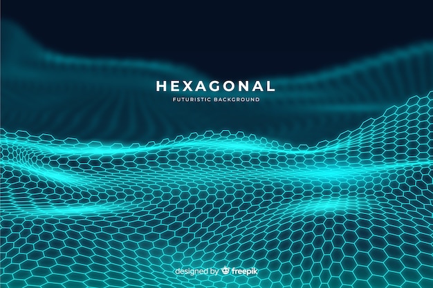 Fond net hexagonal