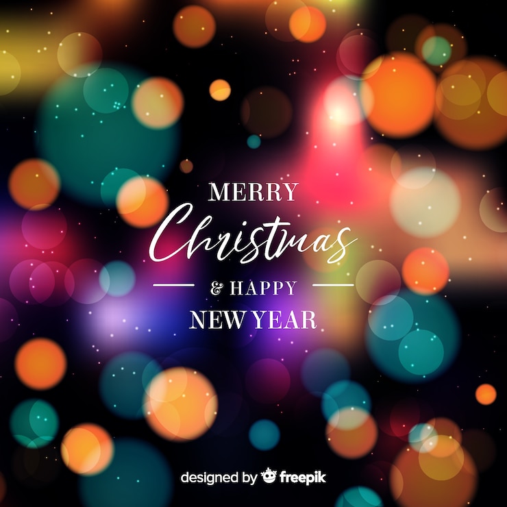 Vecteur gratuit fond de noël et du nouvel an