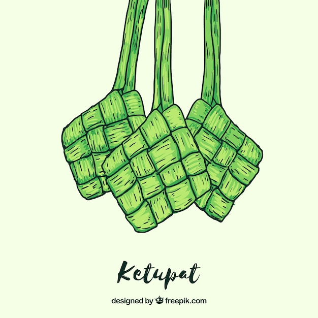 Fond de nourriture Ketupat