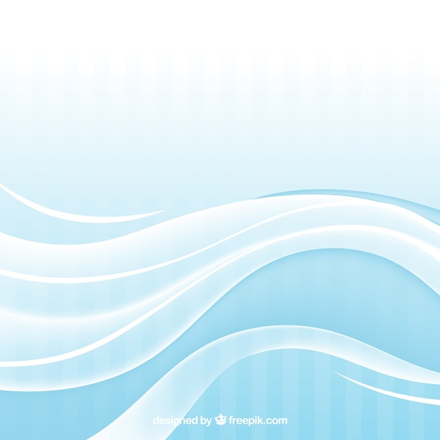Fond ondulé bleu avec des formes abstraites