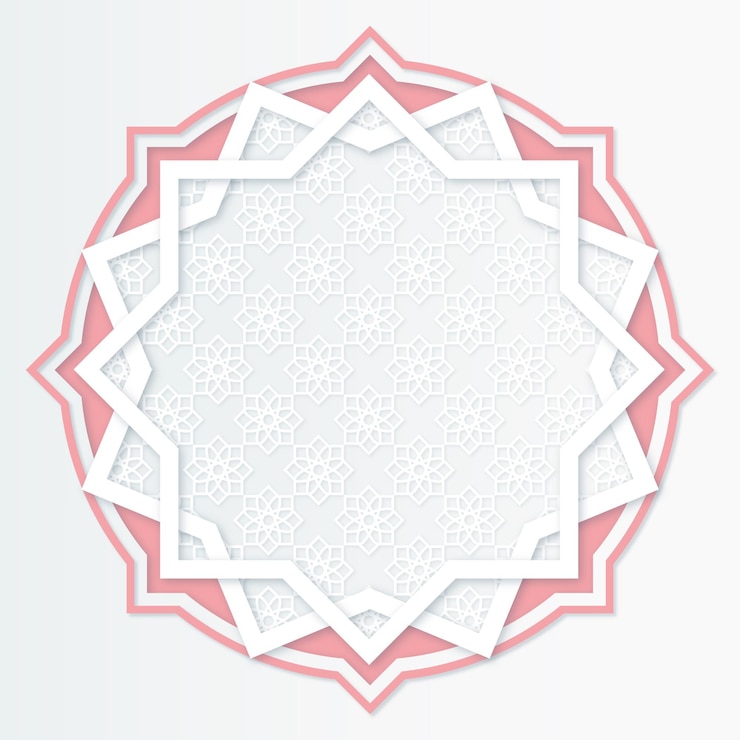 Vecteur gratuit fond ornemental arabe en style papier