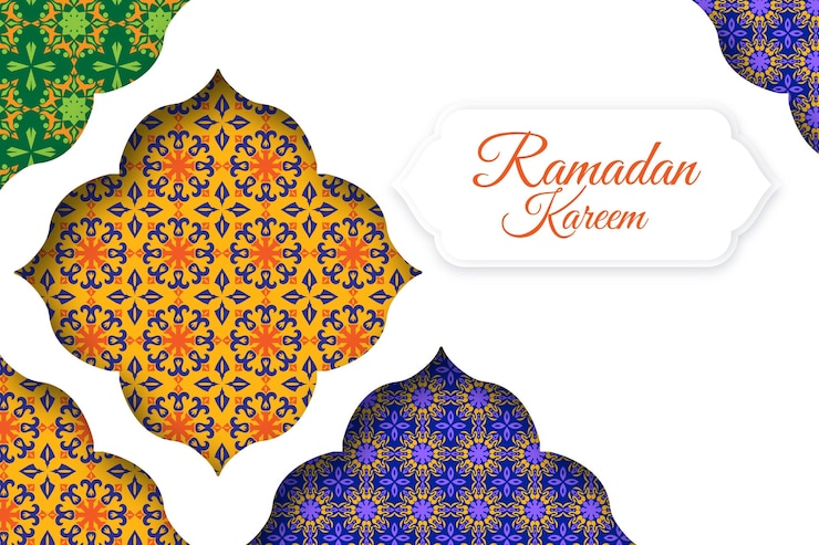 Vecteur gratuit fond ornemental arabe en style papier