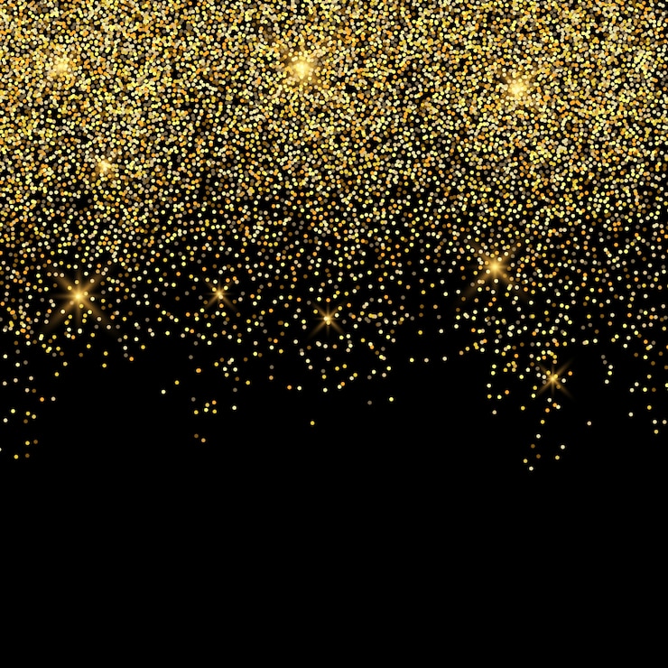 Vecteur gratuit fond de paillettes d'or