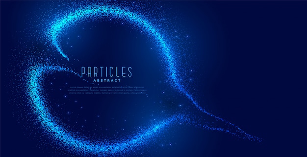 Fond De Particules Bleues Numériques