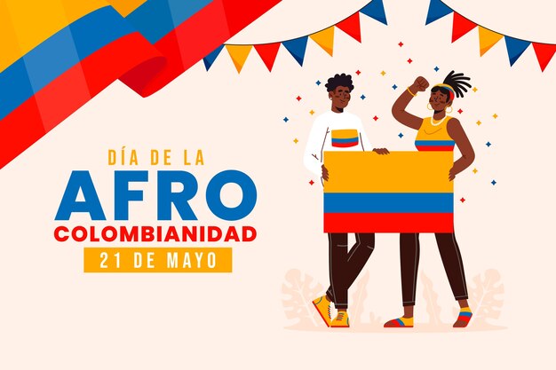 Fond plat afrocolombien