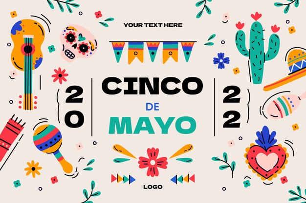 Fond plat cinco de mayo