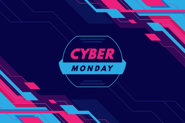 Fond Plat De Cyber Lundi