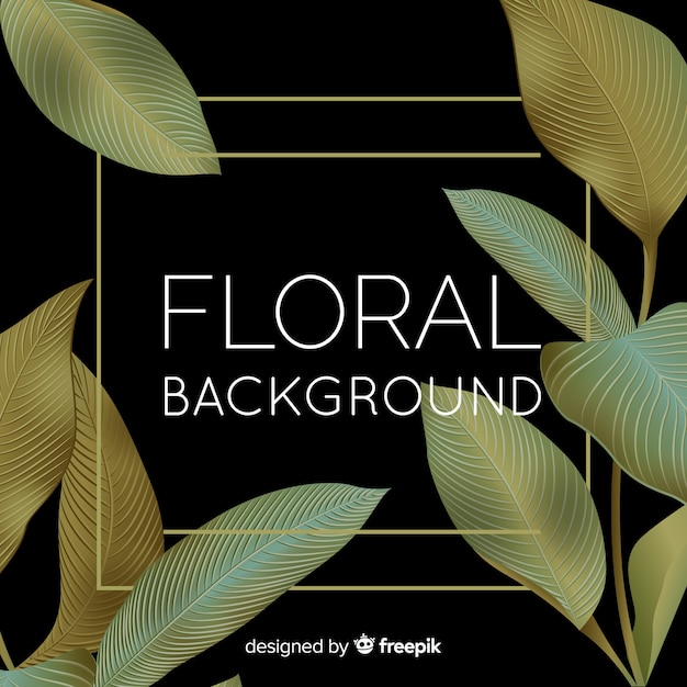 Fond plat floral