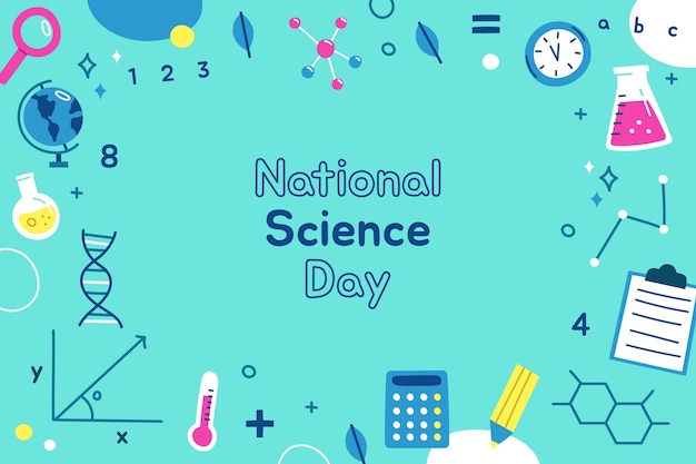 Fond plat de la journée nationale des sciences