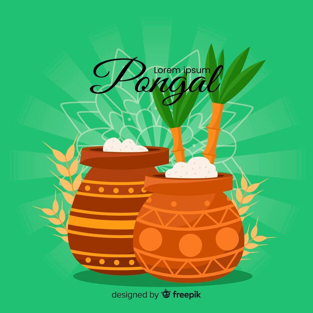 Fond plat pongal