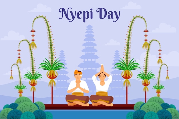 Fond plat pour nyepi