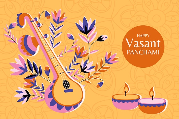 Fond Plat Vasant Panchami