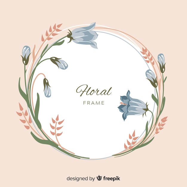 Vecteur gratuit fond de printemps fleurs dessinées à la main