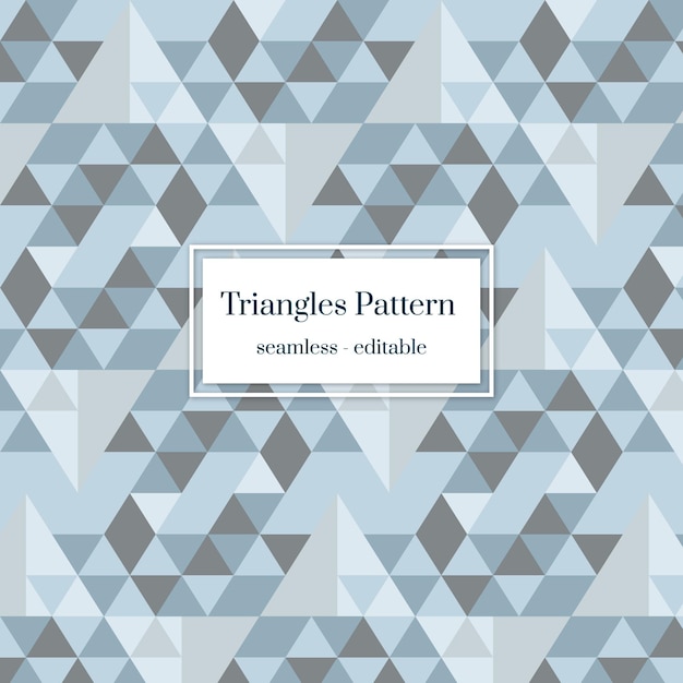 Fond propre de motif de triangles gris sans soudure