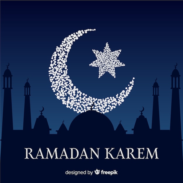 Vecteur gratuit fond de ramadan