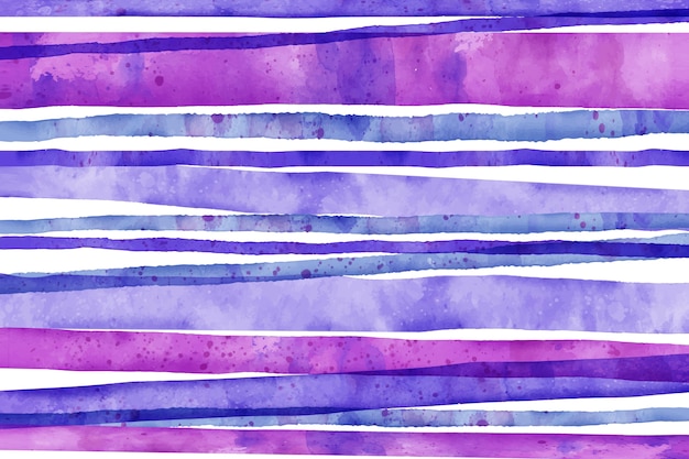 Vecteur gratuit fond rayé violet aquarelle