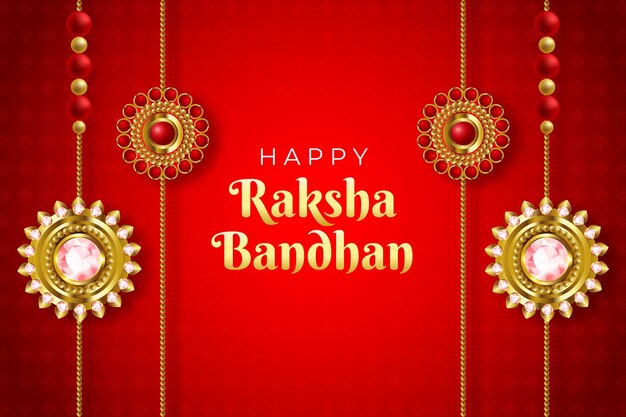Fond réaliste pour la célébration du raksha bandhan