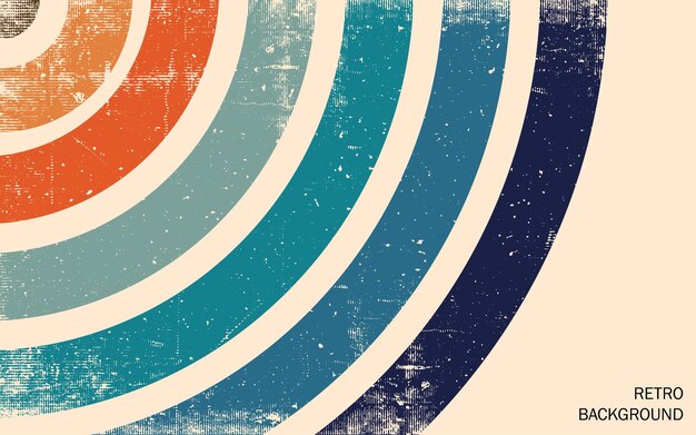Fond rétro vintage avec texture grunge
