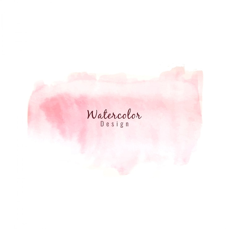 Vecteur gratuit fond rose de conception d'aquarelle