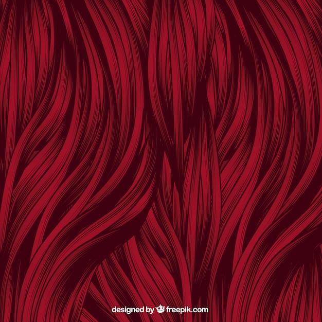 Fond rouge de cheveux