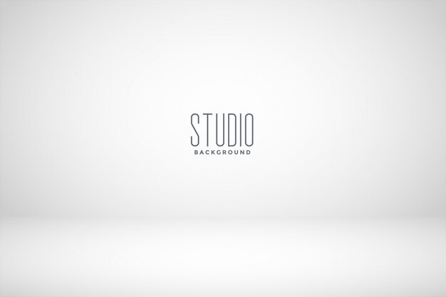 Fond de salle vide studio blanc