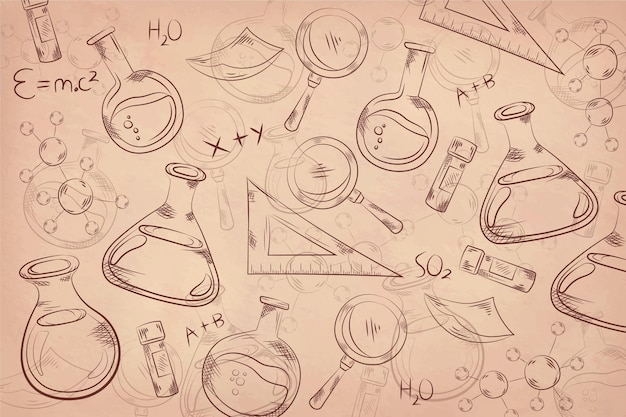 Fond de science vintage