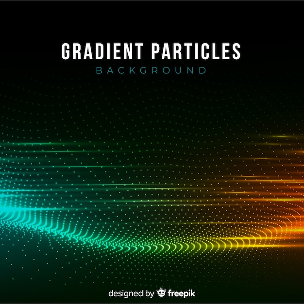 Fond Sombre De Particules De Dégradé