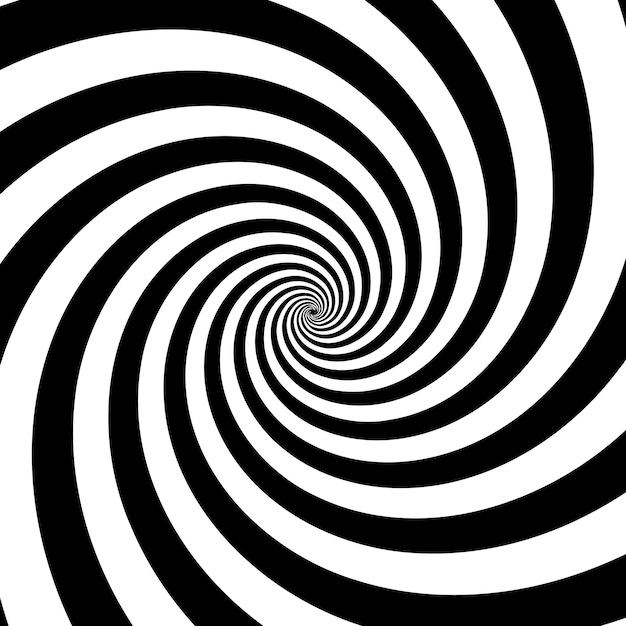 Fond spirale noir et blanc