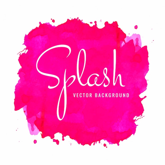 Fond De Splash Aquarelle Rose Abstrait