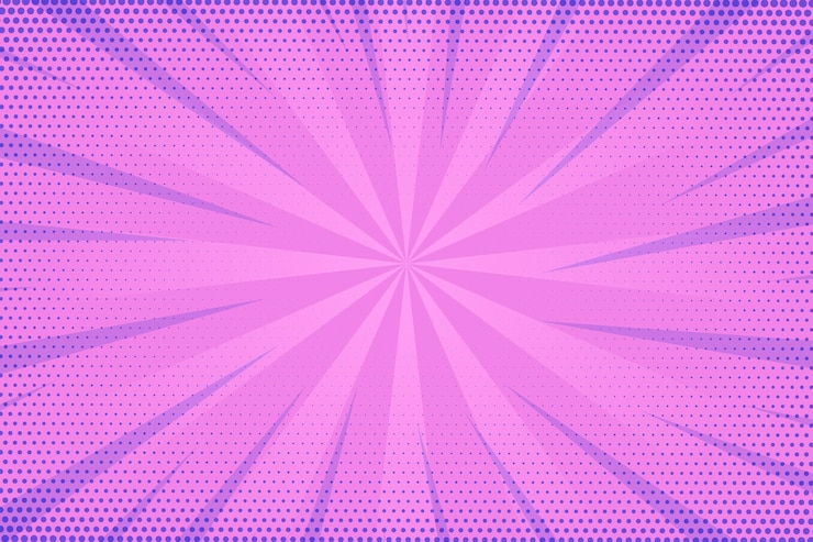 Vecteur gratuit fond de style bande dessinée de vitesse violet en pointillé