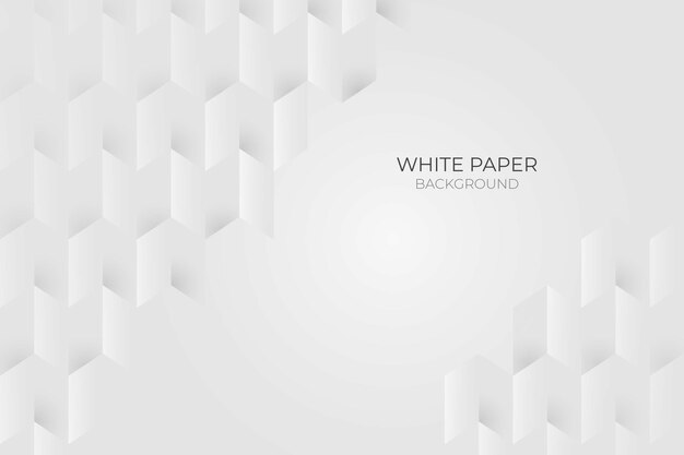 Fond de style papier 3d blanc