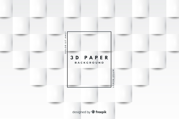 Fond De Style De Papier Blanc 3d