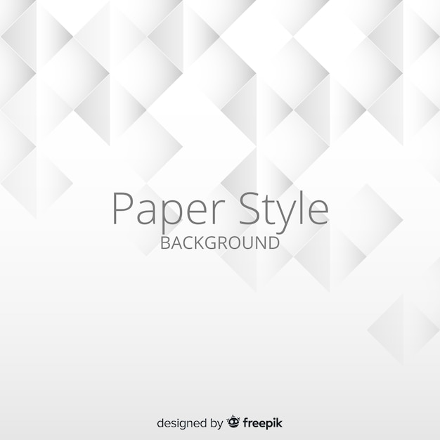 Fond de style de papier blanc 3d
