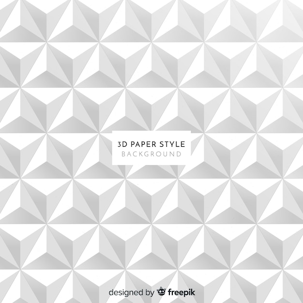 Fond de style de papier tridimensionnel