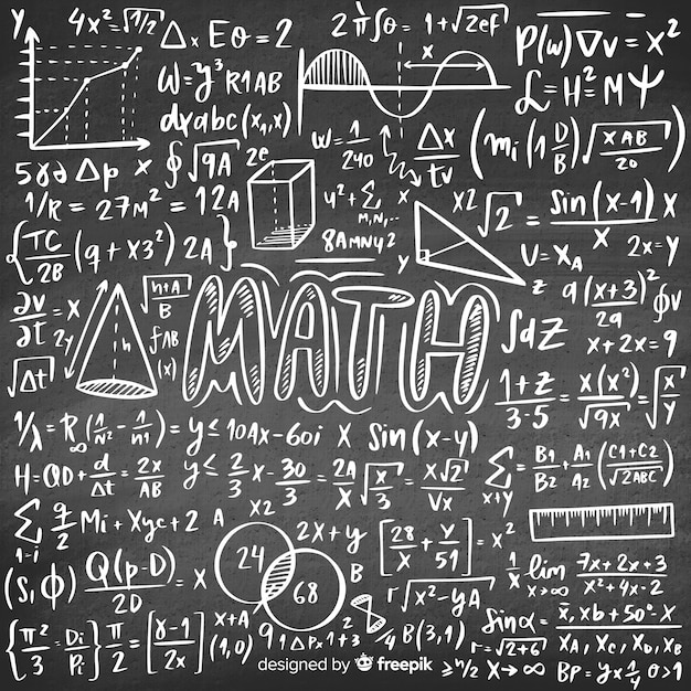 Fond de tableau mathématique réaliste