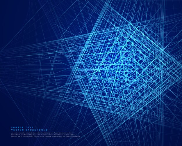 fond de technologie web lignes bleues abstraites