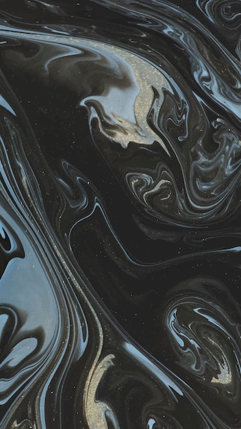 Fond de téléphone aquarelle noir abstrait