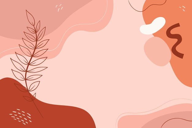Fond en terre cuite dessiné à la main