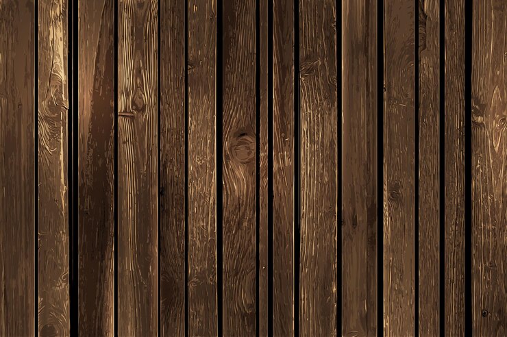 Vecteur gratuit fond de texture de bois de chêne réaliste marron