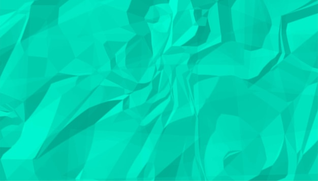 Vecteur gratuit fond de texture de papier froissé froissé turquoise