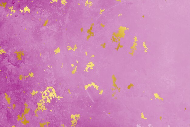 Fond de texture rose avec des particules de feuille d'or