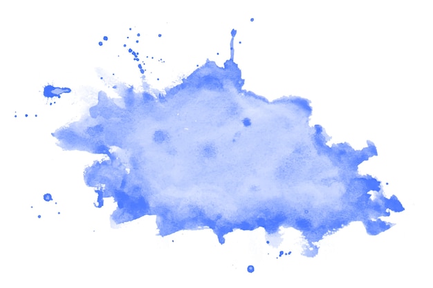 Fond De Texture Tache Aquarelle Bleu Peint à La Main