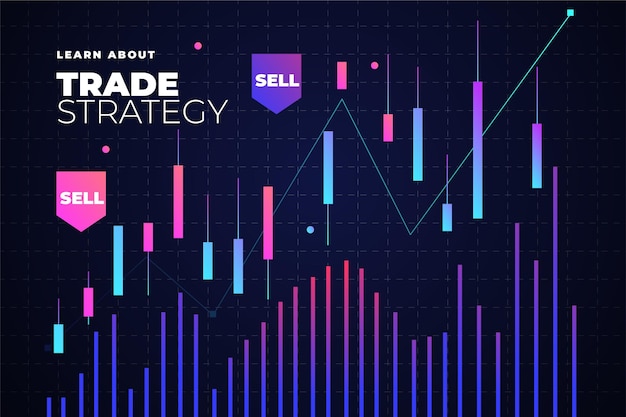 Fond de trading Forex avec graphique