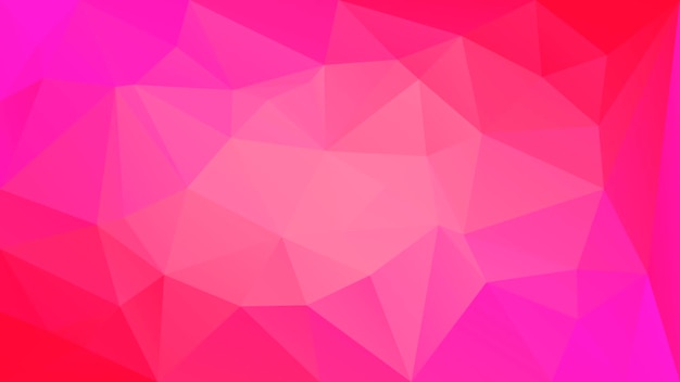 Fond de triangle horizontal abstrait dégradé. toile de fond polygonale rouge pour application mobile et web. bannière abstraite géométrique à la mode. dépliant de concept technologique. style mosaïque.