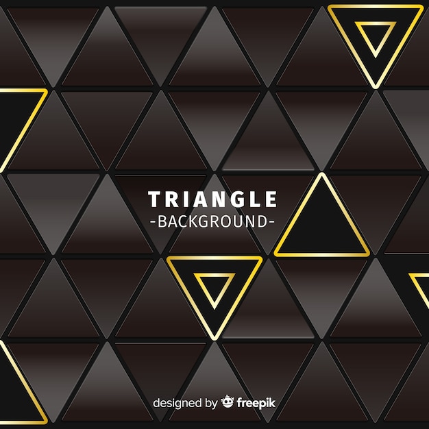 Vecteur gratuit fond de triangle