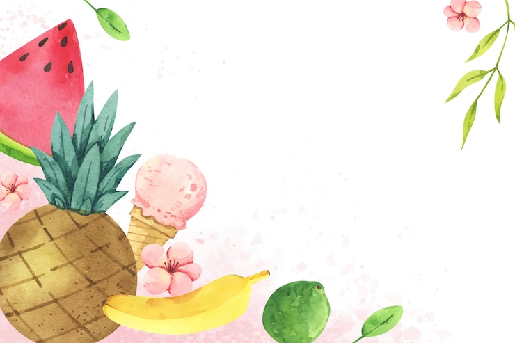 Vecteur gratuit fond tropical coloré aquarelle