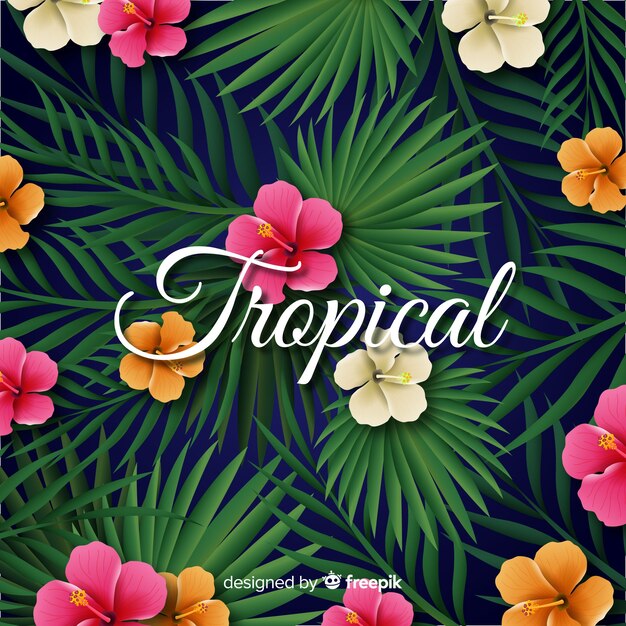 Fond tropical réaliste