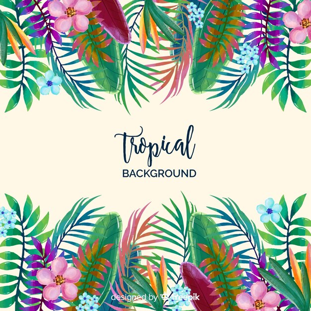 Fond tropical